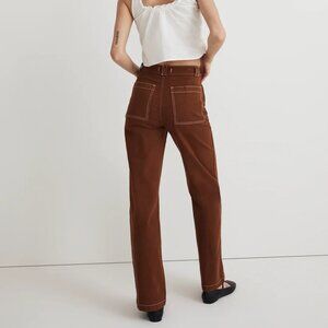 NWT - Madewell Emmett 2.0 Wide-Leg Pants - Clifftop Brown - 25